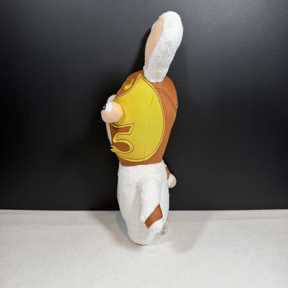 Rabbids Invasion Loco Libre Wrestler Rabbit Plush RARE - Picture 3 of 6